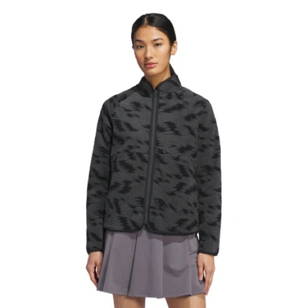 Adidas Womens Ultimate365 Printed Fleece Golf Jacket